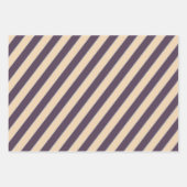Donkerblauw en blos lijn strepen patroon inpakpapier vel (Voorkant 2)