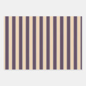 Donkerblauw en blos lijn strepen patroon inpakpapier vel (Voorkant)