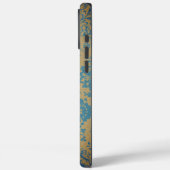 donkerblauw en bruin wildflower bloei Case-Mate iPhone case (Achterkant / Links)