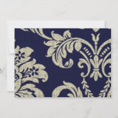 Donkerblauw en de Uitnodiging van het huwelijk van (Achterkant)