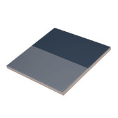 Donkerblauw en grijs tegeltje (Zijkant)