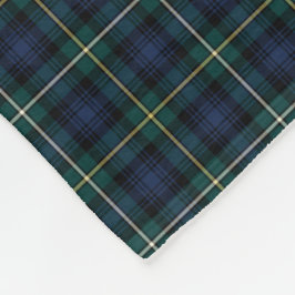 Donkerblauw en Groen Campbell Clan Tartan Fleece Deken