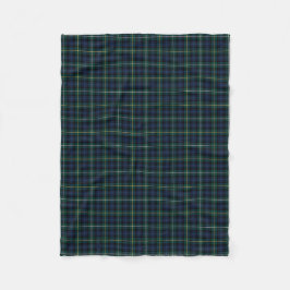 Donkerblauw en Groen Campbell Clan Tartan Fleece Deken