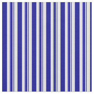 Donkerblauw en lavender Striped/Lined Pattern Stof