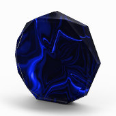 Donkerblauw en lichte krommen met donkere achtergr fotoblokken (Rechts)