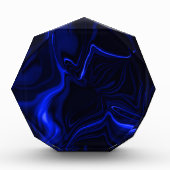 Donkerblauw en lichte krommen met donkere achtergr fotoblokken (Voorkant)