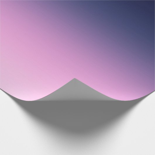 Donkerblauw en lichtroze verloop cadeaupapier (Hoek)