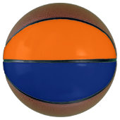 donkerblauw en oranje in vaste kleur mini basketbal (Voorkant)
