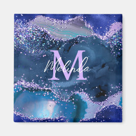 Donkerblauw en Paars zeewater Magneet