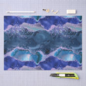 Donkerblauw en Paars zeewater Tissuepapier (Craft)