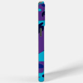 Donkerblauw en Paarse Camouflage Case-Mate iPhone Case (Achterkant / Rechts)