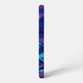 Donkerblauw en Paarse Camouflage Samsung Galaxy Hoesje (Linkerkant)