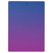 "Donkerblauw en Paarse ombre" Klembord (Achterkant)