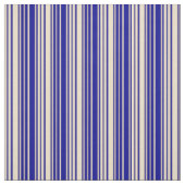 Donkerblauw en tinkleurig strips stof (Swatch)
