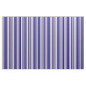 Donkerblauw en tinkleurig strips stof (Fat Quarter)