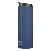 Donkerblauw en wit-bruidsmeisje- thermosbeker (Geroteerd rechts)