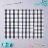 Donkerblauw en wit Buffalo Check Decoupage Papier (Craft)