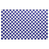 Donkerblauw en wit Checkerboard Patroon Stof (Fat Quarter)