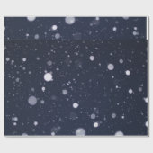 Donkerblauw en wit inpakpapier (Vlak)