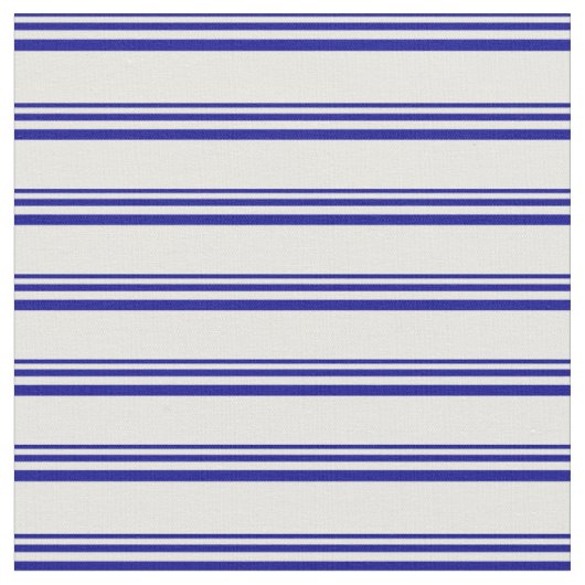 Donkerblauw en wit striped patroon stof (Close Up)