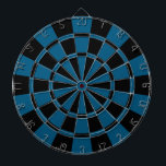Donkerblauw en zwart dartbord<br><div class="desc">Donkerblauw en zwart kleerbord</div>