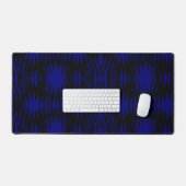 Donkerblauw en zwart druppelpatroon bureaumat (Keyboard & Muis)