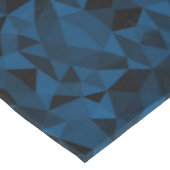 Donkerblauw en zwart geometrisch maaspatroon tafelkleed (Gekanteld)