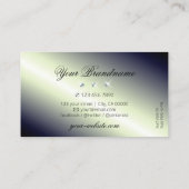 Donkerblauw en zwart Sparkling Diamonds Stijlvol Visitekaartje (Achterkant)