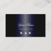 Donkerblauw en zwart Sparkling Diamonds Stijlvol Visitekaartje (Voorkant)