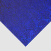 Donkerblauw flesje Succulent Pattern Metallic Tissuepapier (Detail)