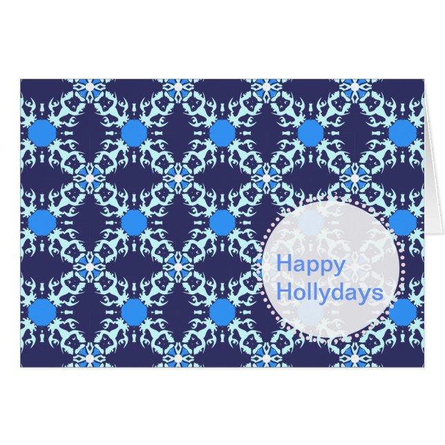 Donkerblauw Frenchie Patroon (Voorkant Horizontaal)