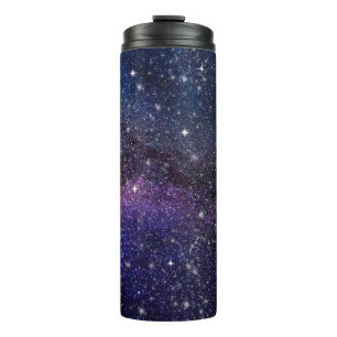 Donkerblauw galaxy Sterrennacht Thermal Tumbler Thermosbeker