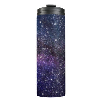 Donkerblauw galaxy Sterrennacht Thermal Tumbler Thermosbeker