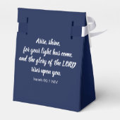 Donkerblauw gefeliciteerd Afstuderen Bijbelversie Bedankdoosjes (Achterkant)