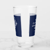 Donkerblauw gefeliciteerd Afstuderen Bijbelversie Glas (Links)