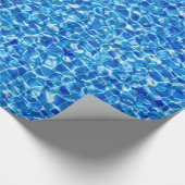 Donkerblauw gelaagd water Verpakkingspapier Cadeaupapier (Hoek)