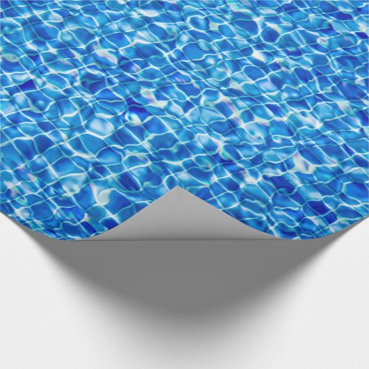 Donkerblauw gelaagd water Verpakkingspapier Cadeaupapier (Hoek)