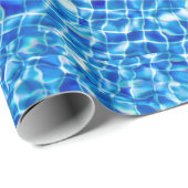 Donkerblauw gelaagd water Verpakkingspapier Cadeaupapier (Rol Hoek)