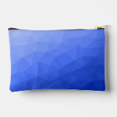 Donkerblauw geometrisch meshpatroon Monogram Etui (Achterkant)