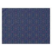 Donkerblauw geometrisch tafelkleed (Voorkant (Horizontaal))