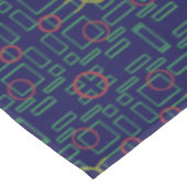 Donkerblauw geometrisch tafelkleed (Gekanteld)