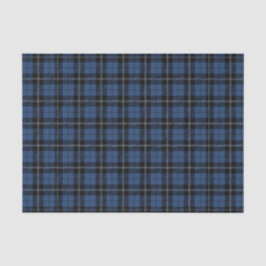Donkerblauw geruit tissuepapier