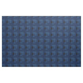 Donkerblauw gestructureerde geometrie stof (Yard (91,4 cm))