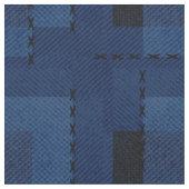 Donkerblauw gestructureerde geometrie stof (Close Up)