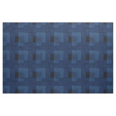 Donkerblauw gestructureerde geometrie stof (Fat Quarter)