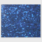 Donkerblauw glitter-omslagpapier cadeaupapier (Vlak)