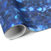 Donkerblauw glitter-omslagpapier cadeaupapier (Rol Hoek)