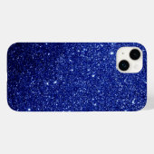 Donkerblauw glitter ontwerp Case-Mate iPhone case (Achterkant (horizontaal))
