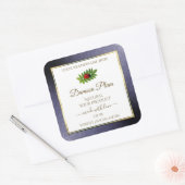 Donkerblauw Glitter White Gold Product Label Ladyb (Envelop)