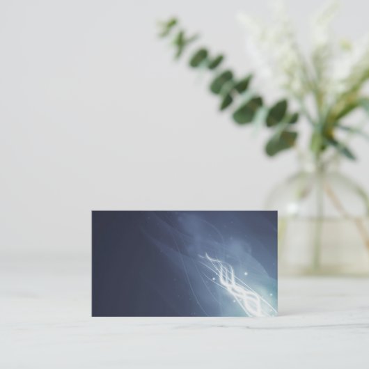 Donkerblauw-gloed-Visitekaartje Visitekaartje (Staand voorkant)
